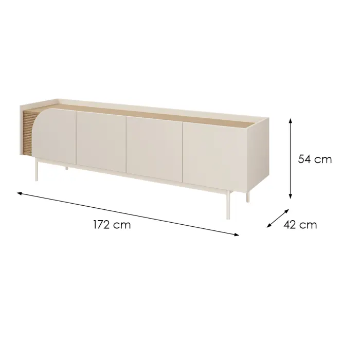 TV stolík Carmen 9 Macadamia/Dub Jarná