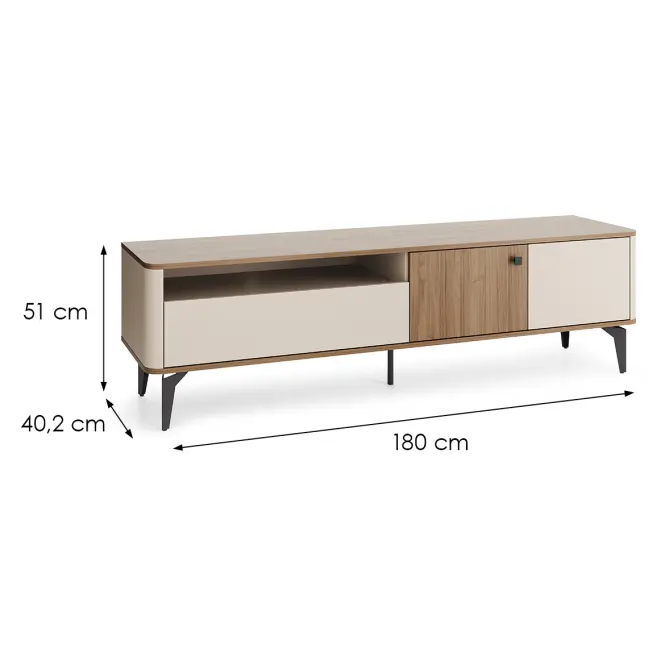 TV stolík Aurena Au6 2d1s orech/Kašmír