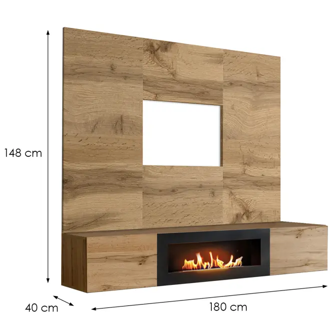 TV stolík + Panel Biokrb Switch Wt Sw Prk Wotan