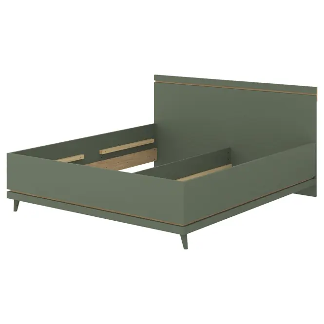 Ágy Scandi 32 180 Tölgyfaolaj/Zöld,2