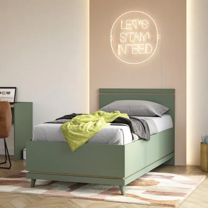 Ágy Scandi 34 100 Tölgyfaolaj/Zöld,5