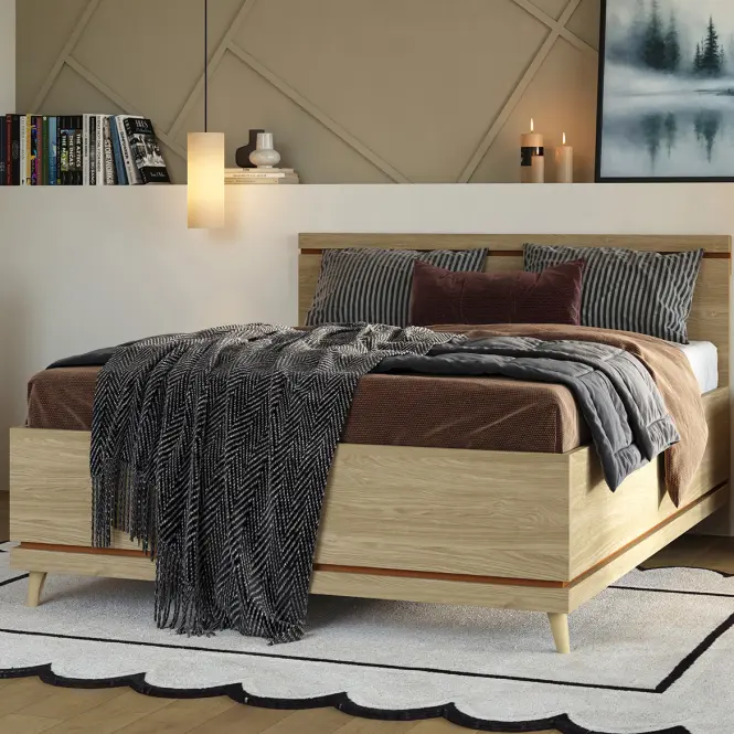 Ágy Scandi 31 160 Tölgyfaolaj/Tégla