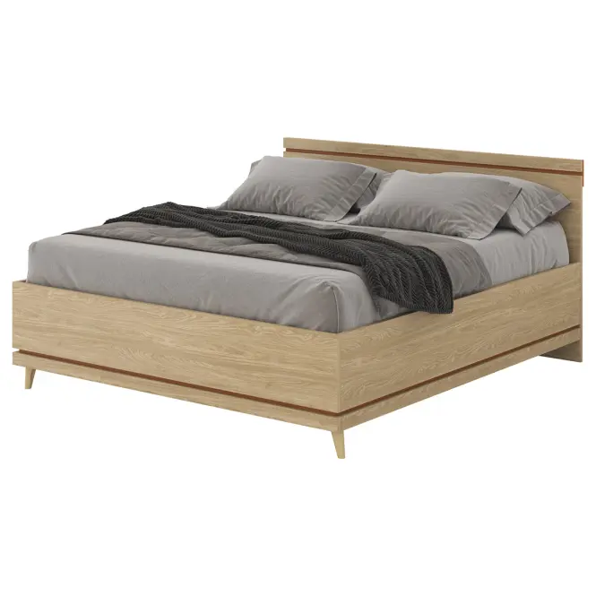 Ágy Scandi 32 180 Tölgyfaolaj/Tégla