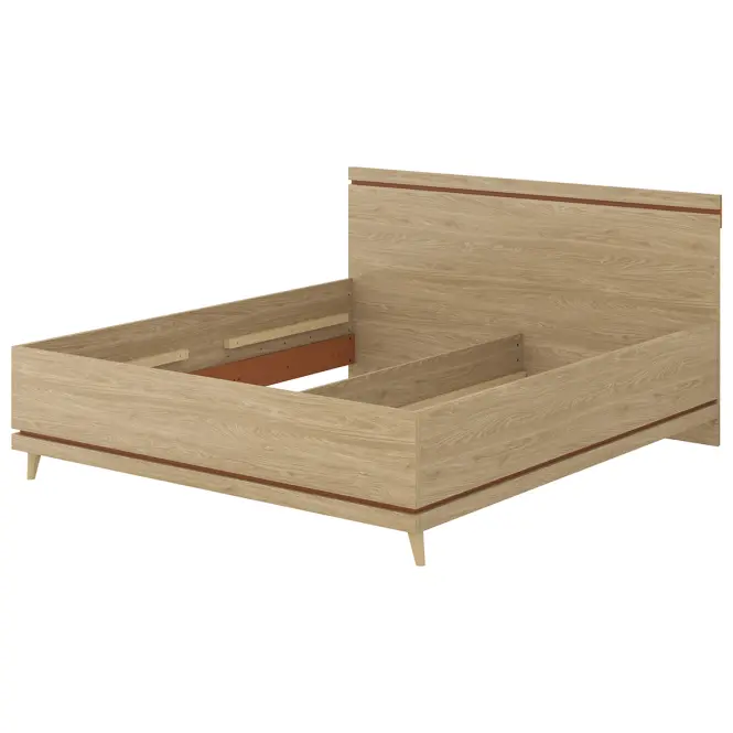 Ágy Scandi 32 180 Tölgyfaolaj/Tégla,2