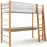 Ágy Niko 80x190 Fehér/Tölgy Természetes
