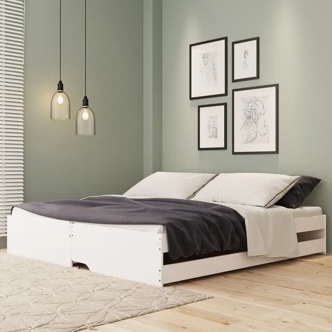 Ágy 20900257 Lotar 90x200 Fehér,8