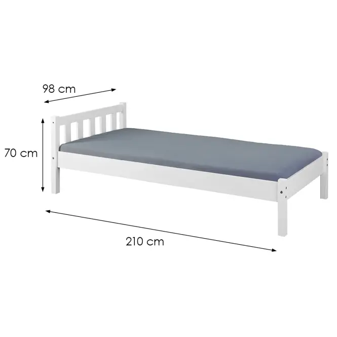 Ágy 29040010 Vilmar 90x200 Fehér,3