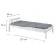 Ágy 29040010 Vilmar 90x200 Fehér,3