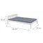 Ágy 29040020 Vilmar 140x200 Fehér,3