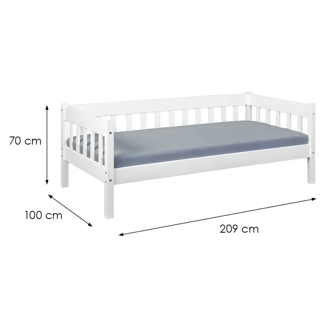 Ágy Leżanka 29040060 Sintro 90x200 Fehér,3