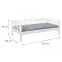 Ágy Leżanka 29040060 Sintro 90x200 Fehér,3