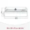 Ágy Leżanka 29040060 Sintro 90x200 Fehér,4