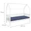 Ágy 40101080 Funky Housebed 90x200 Fehér,3
