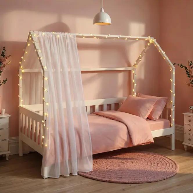 Ágy 40101080 Funky Housebed 90x200 Fehér,7
