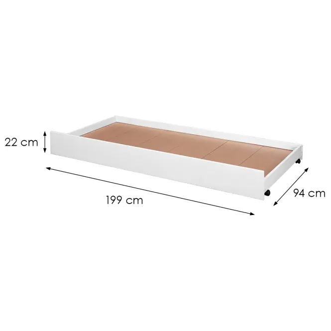 Ágy Fiók 20900286 Umea Pod 90x200 Fehér,4