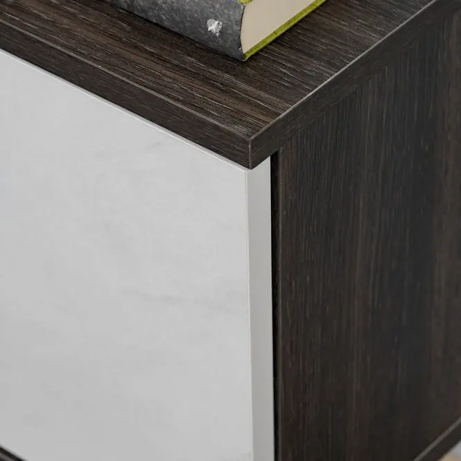 Nappali Bútor Noir Ii Dgmw Nr2 Graphite Oak/Marble Black,6