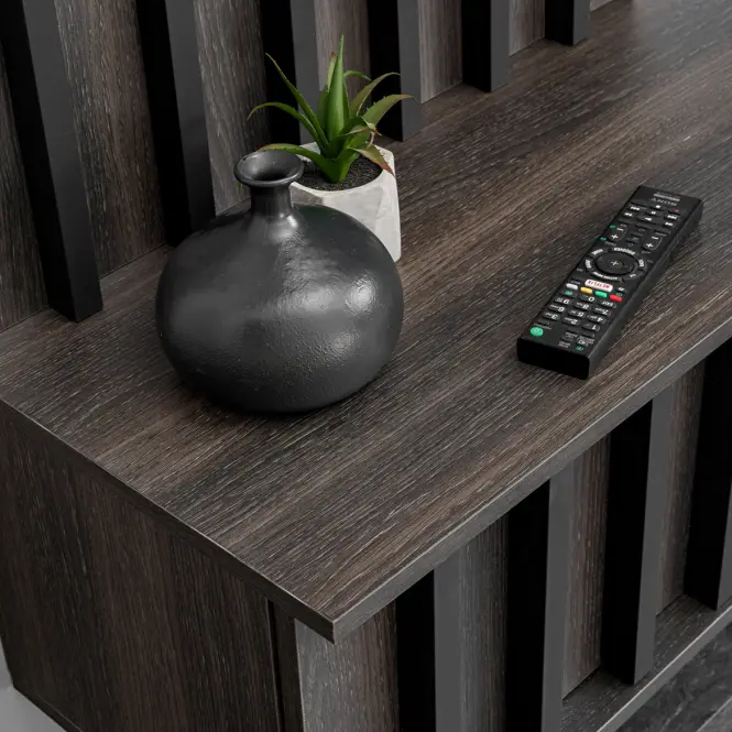 Nappali Bútor Noir Ii Dgmw Nr2 Graphite Oak/Marble Black,7