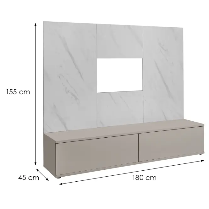Nappali Bútor Glam Ccmw Gl Kasmír/Marble Bianco,4