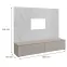 Nappali Bútor Glam Ccmw Gl Kasmír/Marble Bianco,4