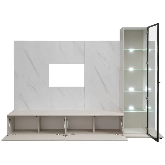 Nappali Bútor Glam I Ccmw Gl2 Kasmír/Marble Bianco,2