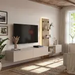 Nappali Bútor Luzz Sgce Lz Clay Grey/Coast Evoke Oak