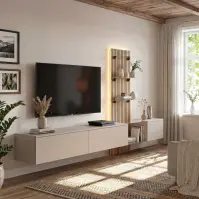 Nappali Bútor Luzz Sgce Lz Clay Grey/Coast Evoke Oak