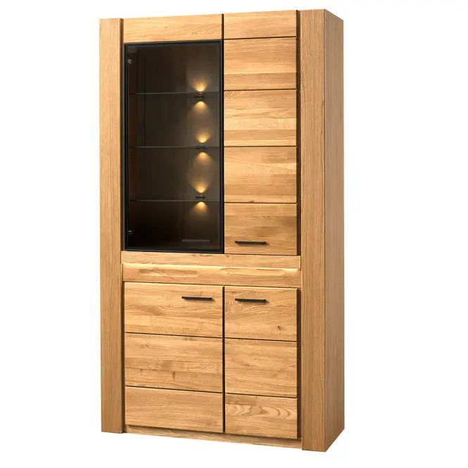 Vitrin Velvet 12 4d Tömör Tölgyfa Natúr Olaj,6