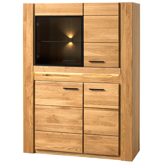 Vitrin Velvet 15 4d Tömör Tölgyfa Natúr Olaj,3