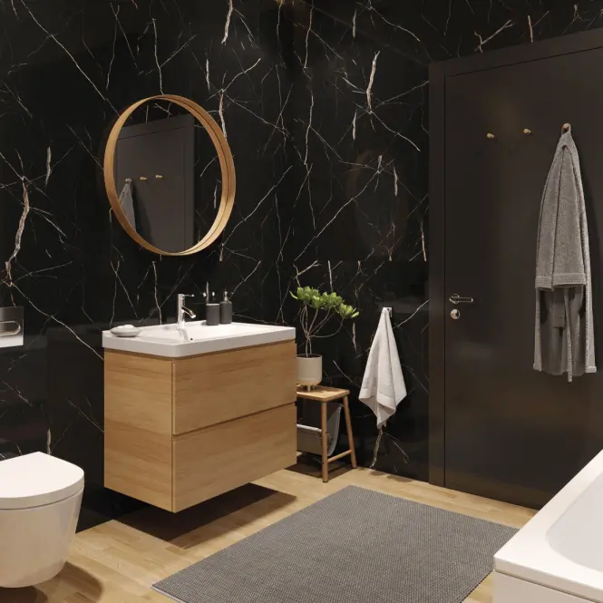 Falicsempe SPC Calacatta Black 120x265cm 4mm