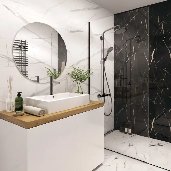 Falicsempe SPC Calacatta Black 120x265cm 4mm