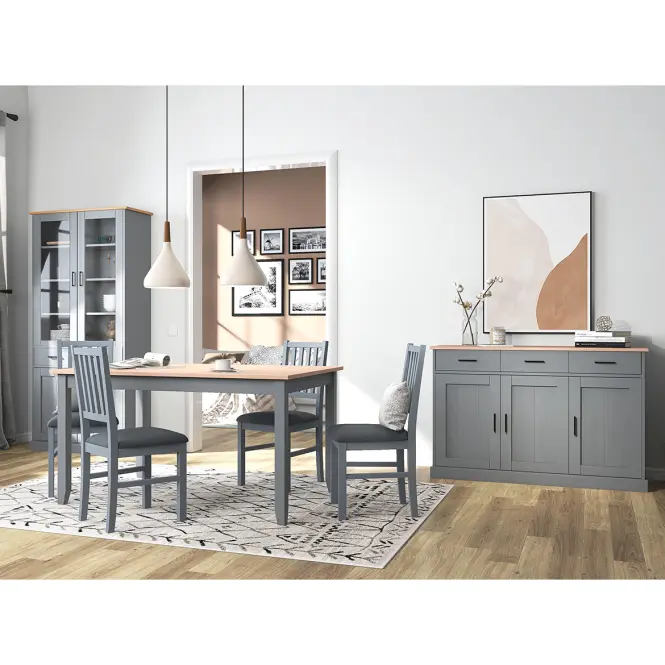Szék Luzerna szürke 2 db,8