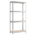 Fém tároló állványok 175 galvanizált 150x70x30 cm - 4 polccal/175 kg