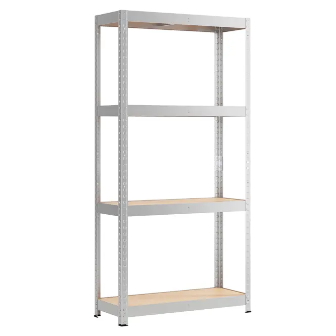 Fém tároló állványok 175 galvanizált 150x70x30 cm - 4 polccal/175 kg