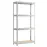 Fém tároló állványok 175 galvanizált 150x70x30 cm - 4 polccal/175 kg