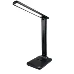 Asztali lámpa VELA BLACK CCT 7W DIM USB LB1