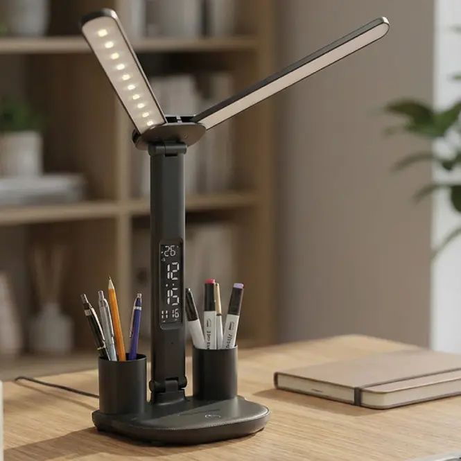 Asztali lámpa DALIS CZARNY CCT 11W DIM USB LB1