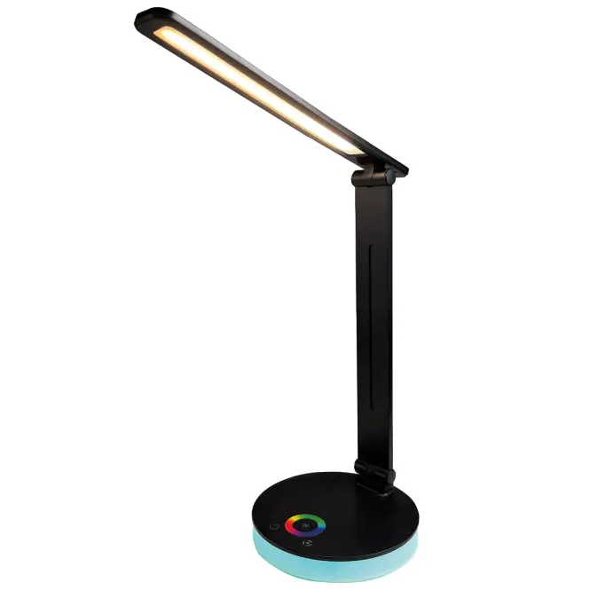 Asztali lámpa DRACO BLACK CCT 7W+1W RGB LB1
