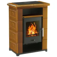Kandallókályha Primo kerámia honey brown 7 kW