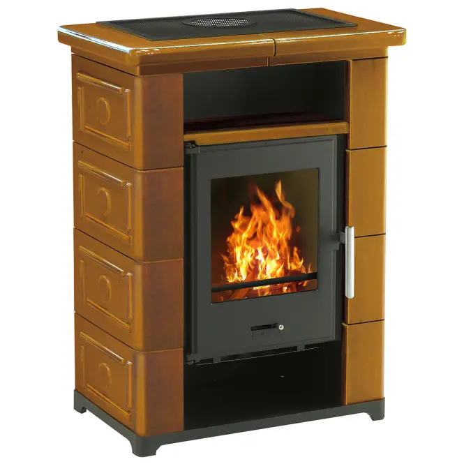 Kandallókályha Primo kerámia honey brown 7 kW