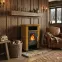 Kandallókályha Primo kerámia honey brown 7 kW,3