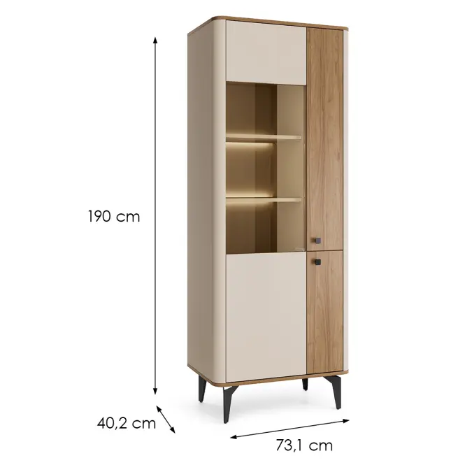 Vitrin 3d Aurena Au2 Dió/Kasmír