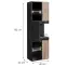 Vitrin Cannes Cs Wsw-K Black/Viking/Marble Black,2