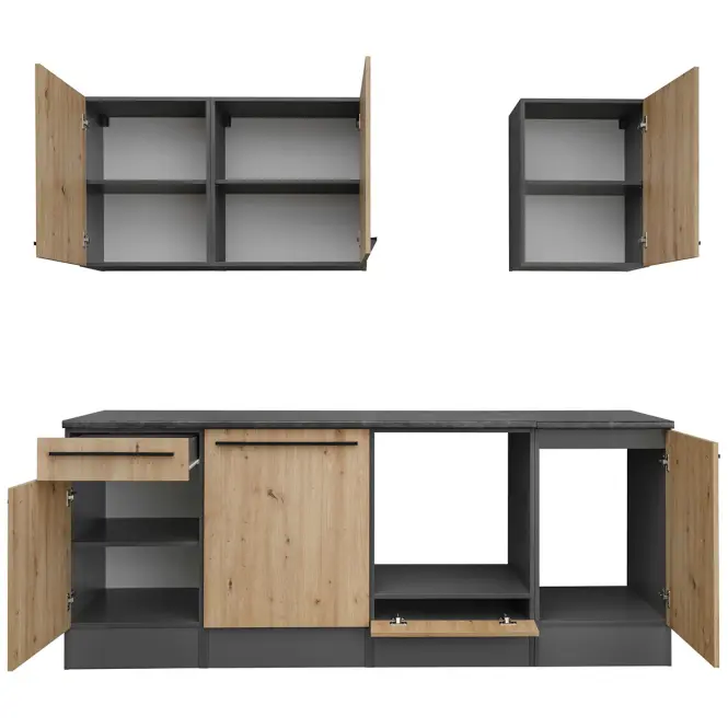Konyhabútor Porto ANAS KP 220 artisan/anthracite,3