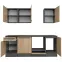 Konyhabútor Porto ANAS KP 220 artisan/anthracite,3
