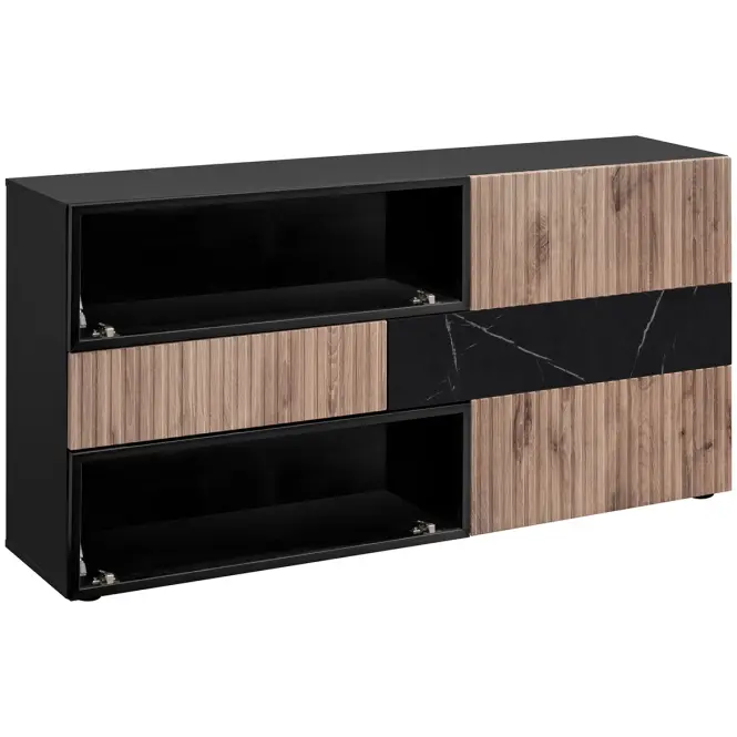 Komód Cannes Zmwdv Cs Sb Black/Viking/Marble Black
