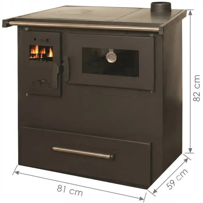 Acélkályha Termo-8 balos Super 7.21 kW,3