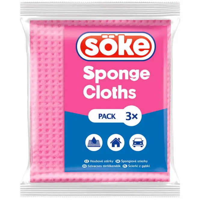 Söke szivacs cloth 3 db