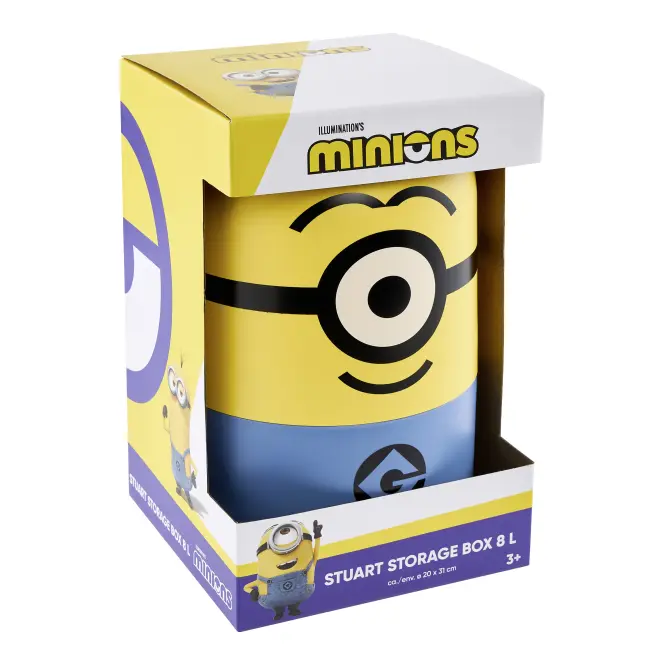 Műanyag tartály Minions Stuart 8 l sárga,2