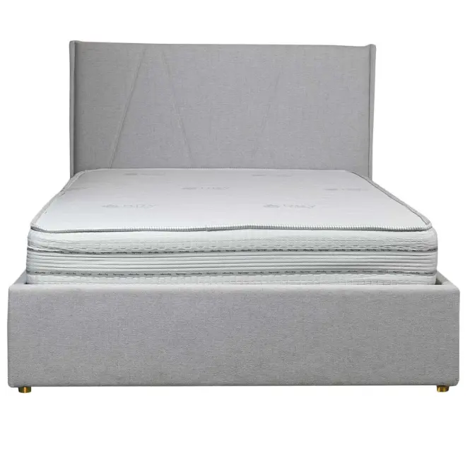Ágy Rovigo 140x200 BED23-06 szürke,5