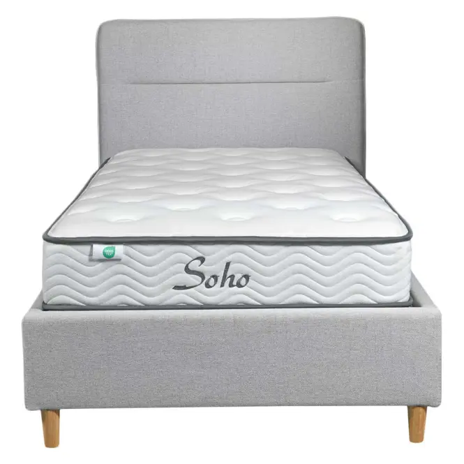 Ágy Cesana 90x200 BED23-09 szürke,5